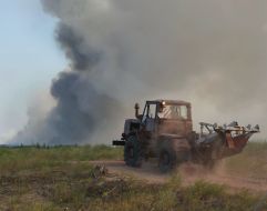 Smoke from forest fire