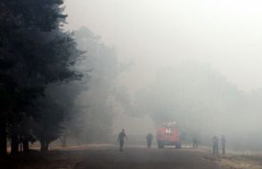 Smoke from forest fire