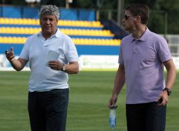Mircea Lucescu and Lubos Michel