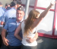 Police did not allow a march to the Russian opposition