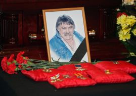 Farewell ceremony with Nicholay Mozgovoy