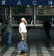 Cash offices of the Kiev railway terminal