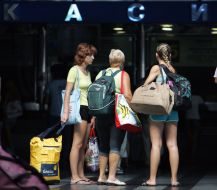 Cash offices of the Kiev railway terminal