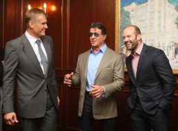 Dolph Lundgren, Sylvester Stallone and Jason Statham
