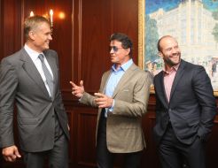 Dolph Lundgren, Sylvester Stallone and Jason Statham