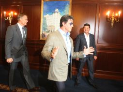 Dolph Lundgren, Alexsander Onischenko and Sylvester Stallone