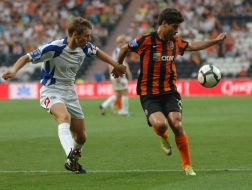 Players of SC ”Shakhtar” (Donetsk) and SC ”Sevastopol” (Sevastopol)