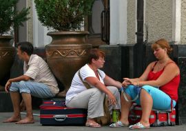 Passengers in expectant of train