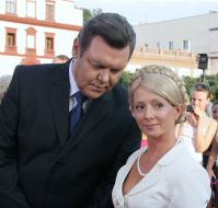 Yuliya Timoshenko and Viktor Yanukovich