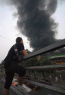 Fire on storage of domestic technique