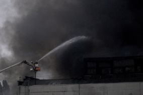 Fire on storage of domestic technique