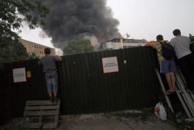 Fire on storage of domestic technique