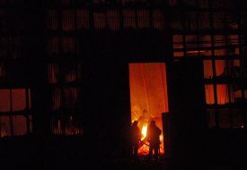 Fire on storage of domestic technique