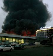 Fire on storages of domestic technique