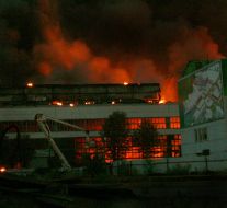 Fire on storages of domestic technique