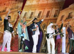 The participants of parodies festival