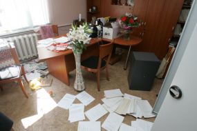 Cabinet after a search