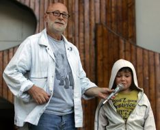 Grigoriy Oster and boy