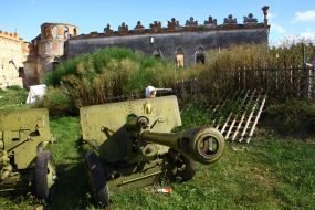 The guns of the WWII Museum in Medzhybizh Fortress