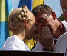 Yuliya Timoshenko and Yury Lutsenko
