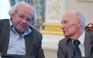 Іван Драч та Борис Патон