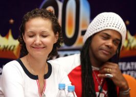 Andru Donalds and Yevgeniya Vlasova