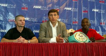 Vladimir Sidorenko, Vadim Buhkalov and Mbwana Matumla