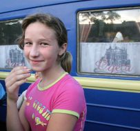 Russian children came to rest in Odessa