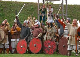 Participants of the festival ”Bylinas of ancient Kiev”