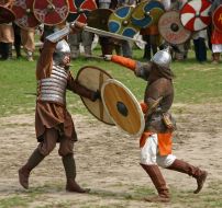 Participants of the festival ”Bylinas of ancient Kiev”