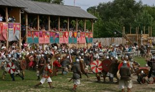Participants of the festival ”Bylinas of ancient Kiev”