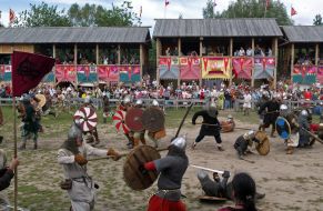 Participants of the festival ”Bylinas of ancient Kiev”