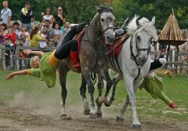 Participants of the festival ”Bylinas of ancient Kiev”