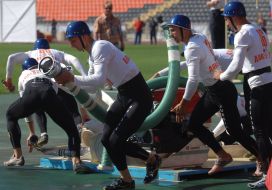 Участники Чемпионата мира по пожарно-спасательному спорту