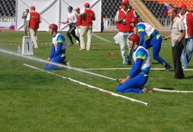 Участники Чемпионата мира по пожарно-спасательному спорту