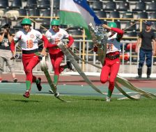 Участники Чемпионата мира по пожарно-спасательному спорту