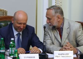 Yuriy Karmazin and Aleksandr Turchinov
