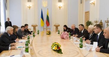 The meeting with Vladimir Litvin, Irena Degutiene