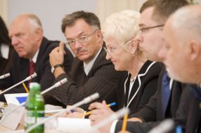 Irena Degutiene and the delegation of Lithuanian parliamentarians