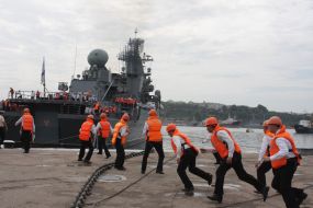 Black Sea Fleet’s flagship missile cruiser ”Moskva”