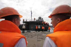 Black Sea Fleet’s flagship missile cruiser ”Moskva”
