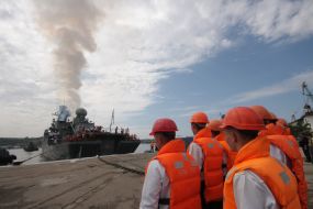 Black Sea Fleet’s flagship missile cruiser ”Moskva”