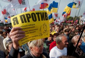 Participants of protest action