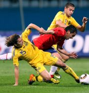 Fernando Meneses, Yaroslav Rakitskiy and Igor Hudobyak