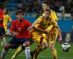 Marco Estrada, Yaroslav Rakitskiy and Taras Mihalik