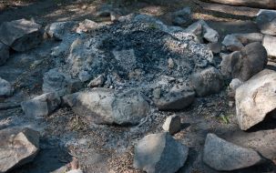 Blasted by vandals place of offering