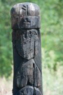 Wooden sculptures of heathen god