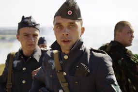 Participants of the theatricalized presentation