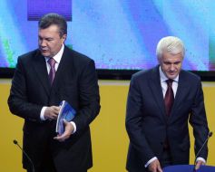 Viktor Yanukovich and Vladimir Litvin