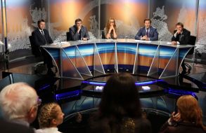 Yury Lutsenko, Snezhana Yegorova, Taras Chornovil and Valery Konovalyuk